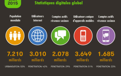 Statistiques sur les réseaux sociaux 2015